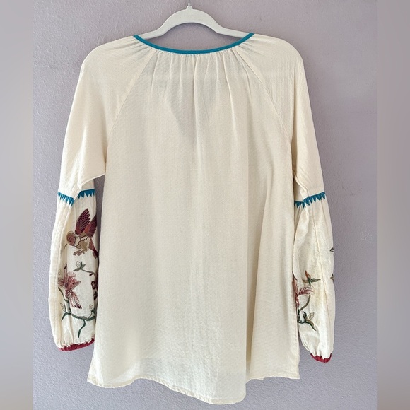 Sundance Paloma Embroidered Blouse Size Small - Picture 5 of 5